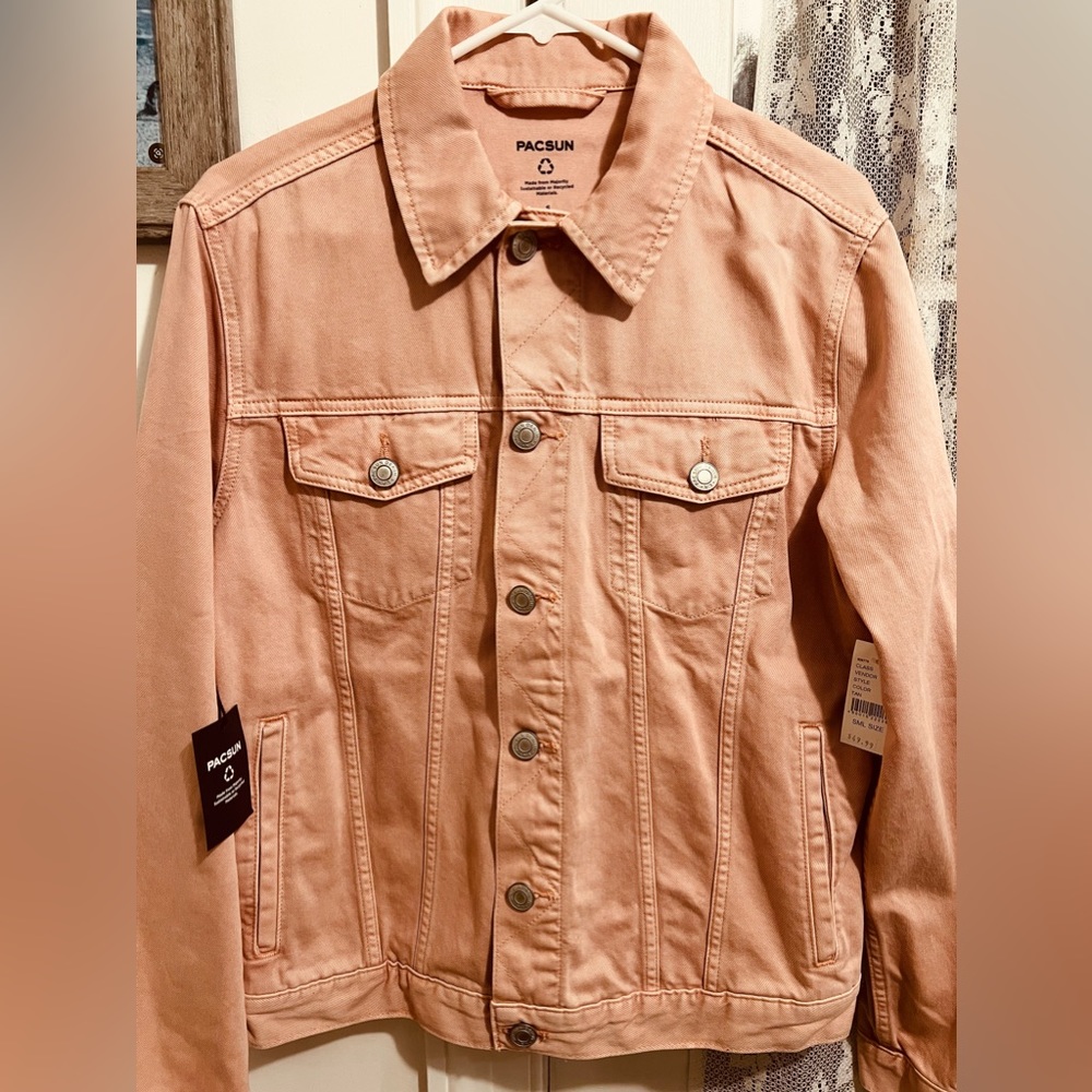 Pacsun Nude Pink Jean Jacket.